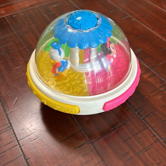 Disney Melody Lights Go-Round Baby Mickey Donald Minnie AGES 3-24 Months Vintage - Picture 4 of 6